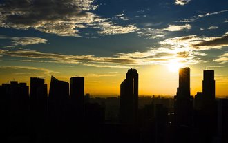 Silhouette einer Großstadt