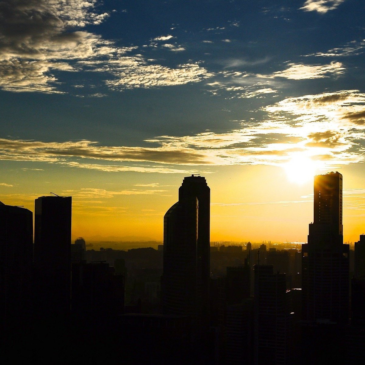 Silhouette einer Großstadt